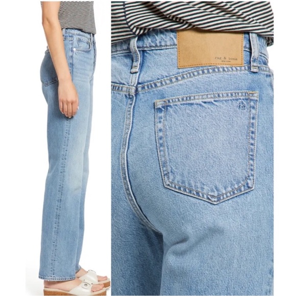 Rag & Bone Alex Nonstretch High Waist Straight Leg Jeans in Lucy - Picture 3 of 7